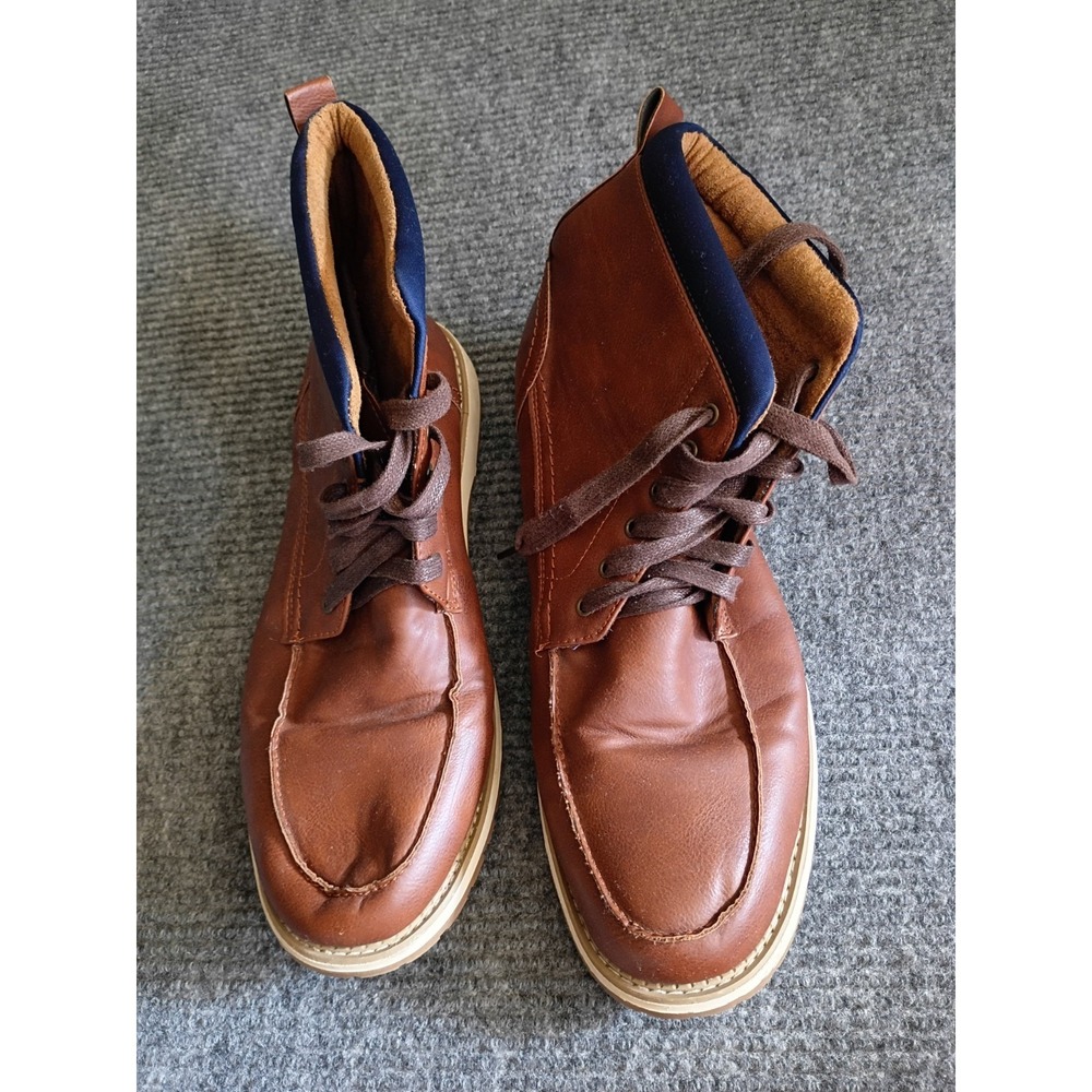 Hawke‎ & Co Men's High Top Brown Boots With Blue Collar Size 13 (I Think)